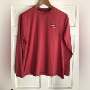 Vineyard Vines Coral Performance Long Sleeve Tee - XL